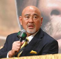 　会見を行った武藤敬司（撮影・堀内翔）