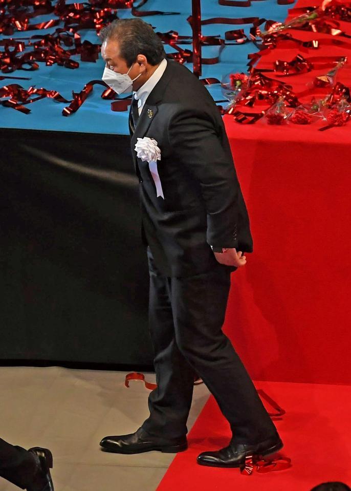 　お別れの会に参列した藤波辰爾