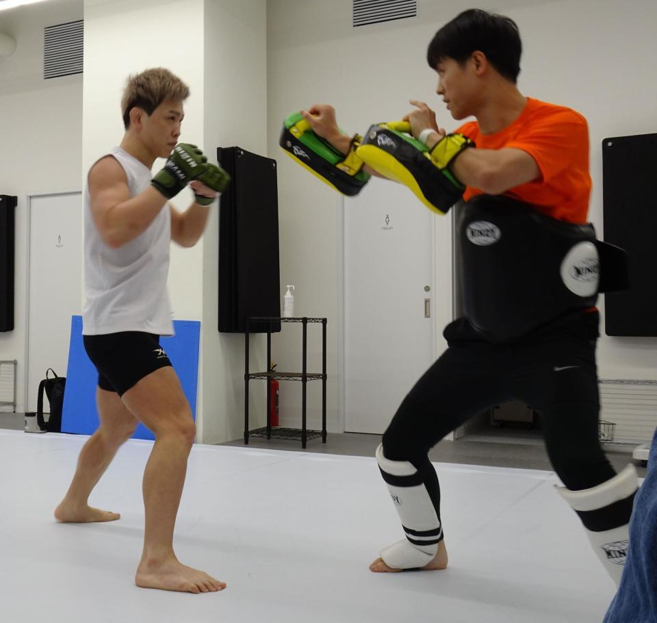 　２４日の「ＲＩＺＩＮ．４３」に出場する朝倉未来１年チャレンジ１期生の西谷大成