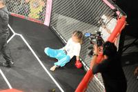 　スパーリング後に呆然とする胡桃そら