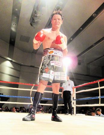 　再起戦で完勝した野中