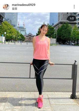 　鞠奈のインスタグラム（＠ｍａｒｉｎａｄｅｓｕ０９２９）から