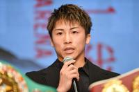 　次戦に向け意気込みを語る井上尚弥（撮影・開出牧）