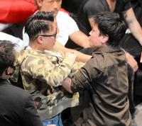 　オーディションでのレオ（左）とファウルカップニキことせーや（右）