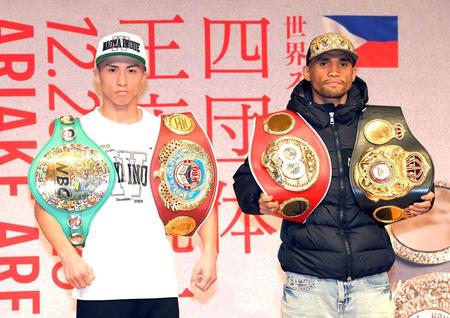 井上尚弥　２階級４団体王座統一は「まだまだ通過点」　史上２人目快挙へ　まずは２６日タパレスと大一番