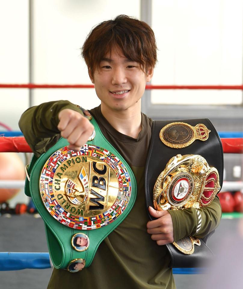 　世界戦へ意気込む寺地拳四朗（撮影・出月俊成）