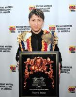 　全米ボクシング記者協会の授賞式に出席した井上尚弥（大橋ジム提供）