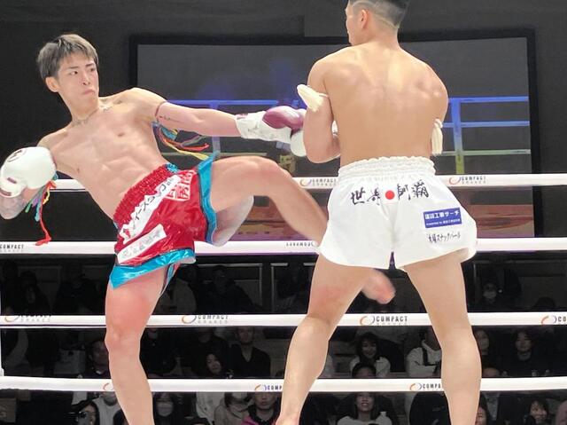 肘あり純キックルール55キロ最強決定T開幕 壱、森岡悠樹、古村光留