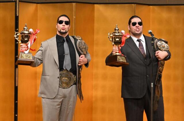 斉藤ブラザーズ、プロレス大賞永久政権を宣言 弟レイは兄ジュンの3冠
