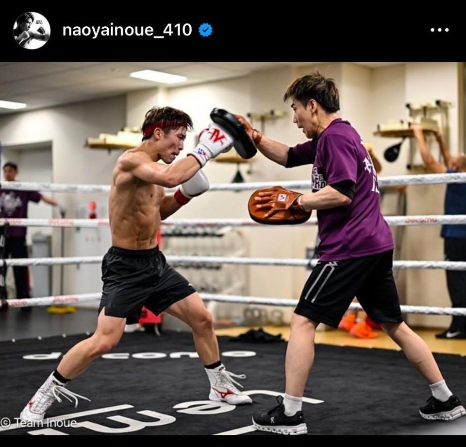 　井上尚弥のインスタグラム（ｎａｏｙａｉｎｏｕｅ＿４１０）より 