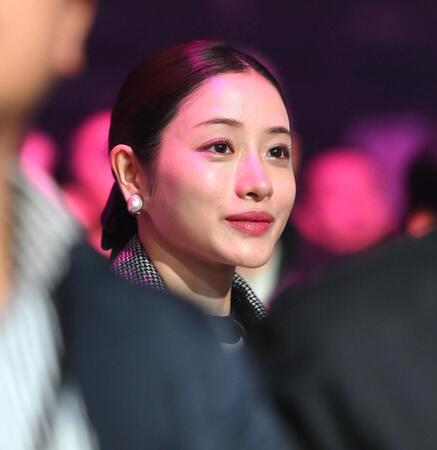 　観戦に訪れた石原さとみ（撮影・堀内翔）