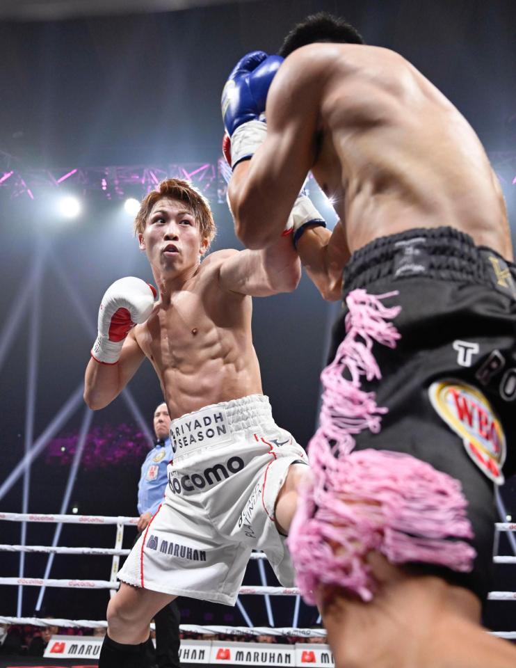 　２回、金芸俊を攻める井上尚弥