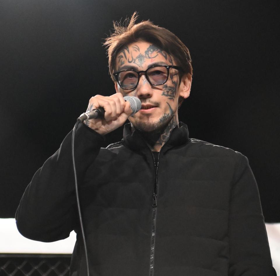 　イエスとの再戦を誓う瓜田純士（撮影・堀内翔）