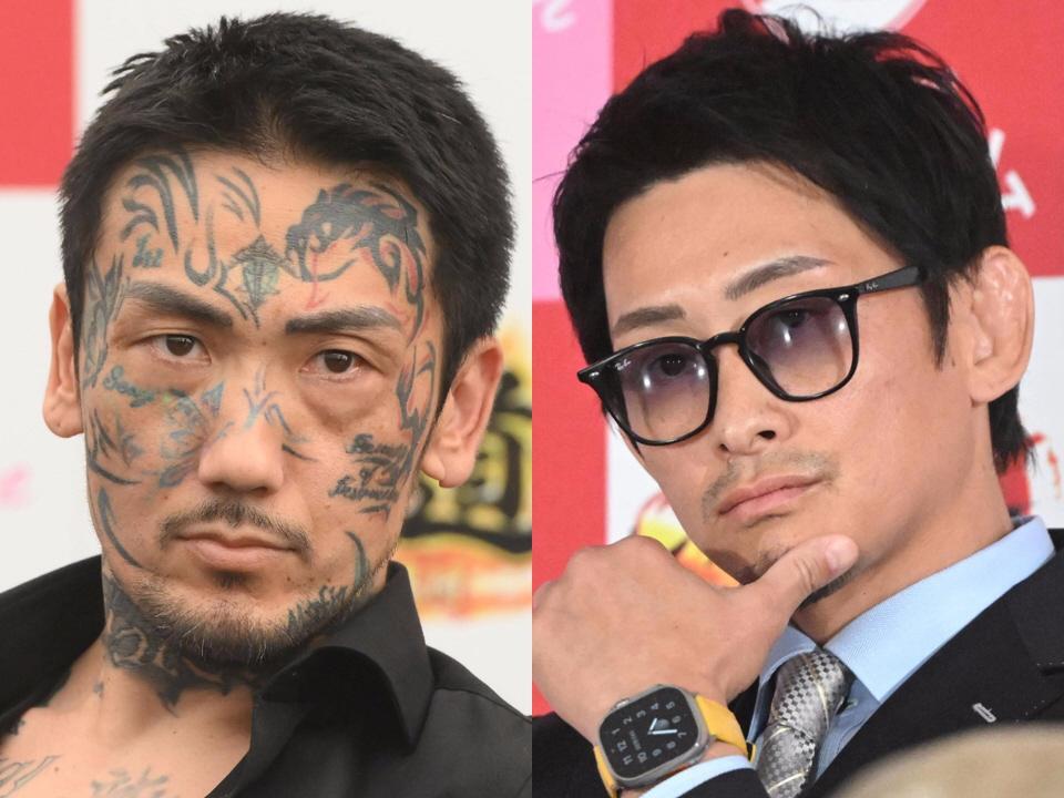　瓜田純士（左）と啓之輔