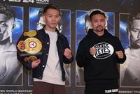 　健闘を誓う堤聖也と比嘉大吾（撮影・金田祐二）