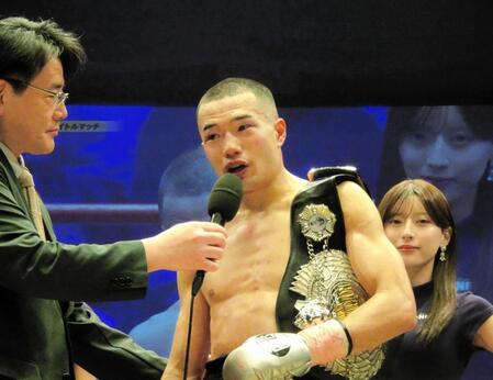 同門・那須川天心も熱視線　バンタム級日本王者の増田陸がＶ２も「５０点。（世界に）通用しない」　６回ＴＫＯ勝利も辛め自己採点