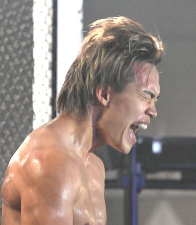 　井原良太郎に負けて悔しがる細川一颯（撮影・堀内翔）