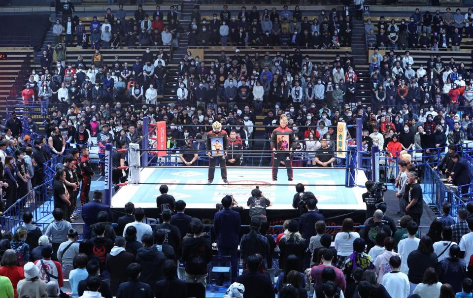 　グラン浜田さん、西村修さんの追悼セレモニー