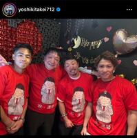井上尚弥も着る赤TシャツにSNS「ほしい♥」「かわいい