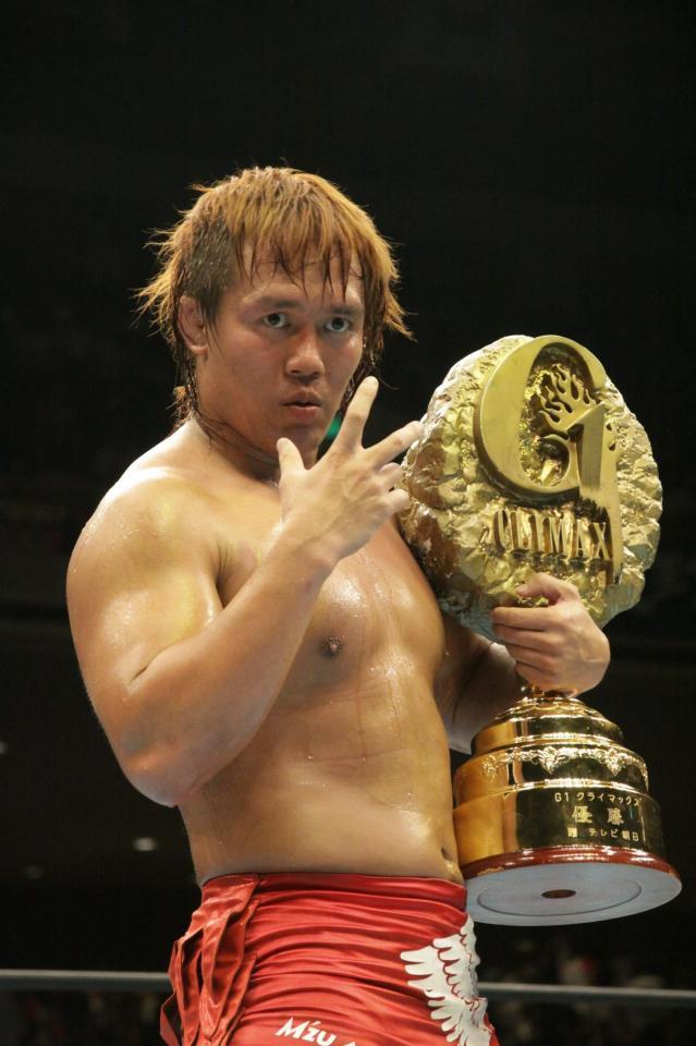 　Ｇ１初優勝を成し遂げた、内藤哲也＝東京・両国国技館（２０１３年８月撮影）