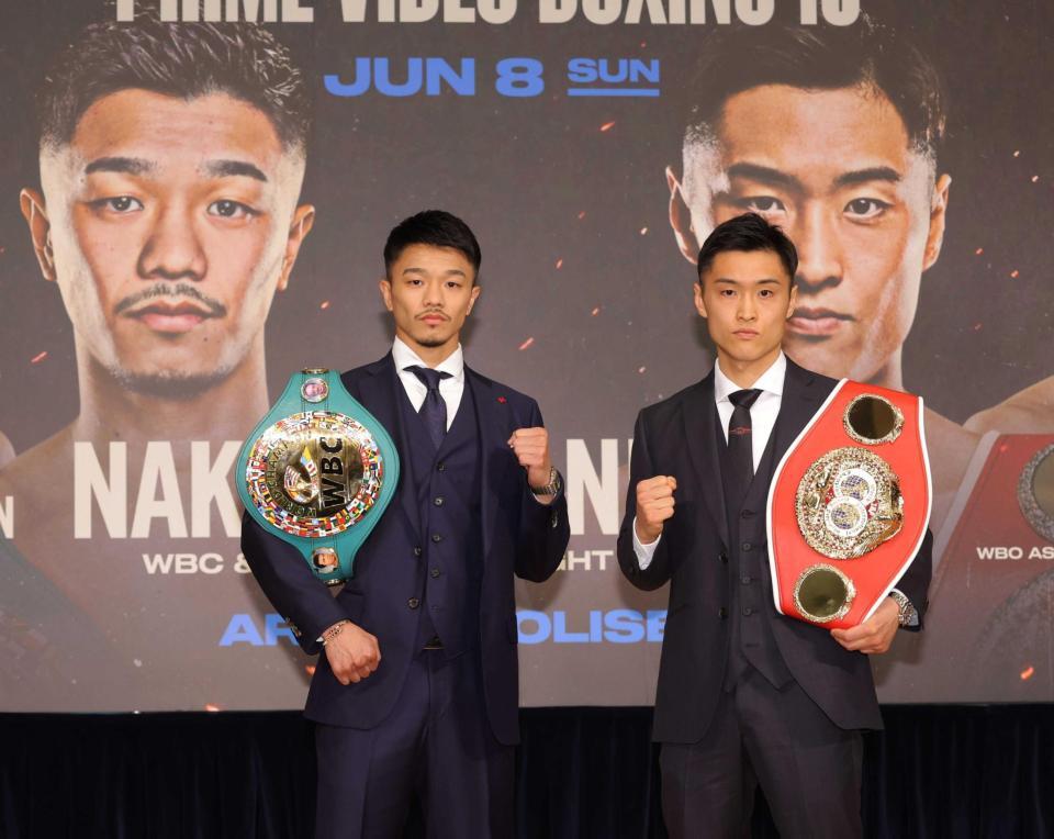 中谷潤人VS西田凌佑 6・8バンダム級統一戦ついに実現！悲願