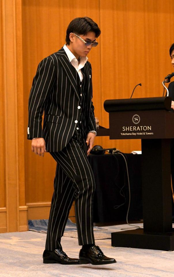 　世界王者・ブライアン・ノーマンＪｒに挑戦する佐々木尽（撮影・佐藤厚）