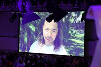 　里村明衣子の引退セレモニーでＶＴＲでコメントを寄せた中邑真輔