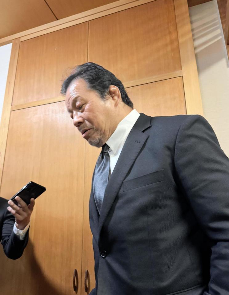 　新間寿さんの通夜に参列した藤波辰爾