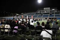 　かつての川崎球場に帰還したハヤブサ