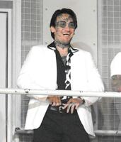 　ブレイキングダウン１５．５に訪れた瓜田純士（撮影・堀内翔）