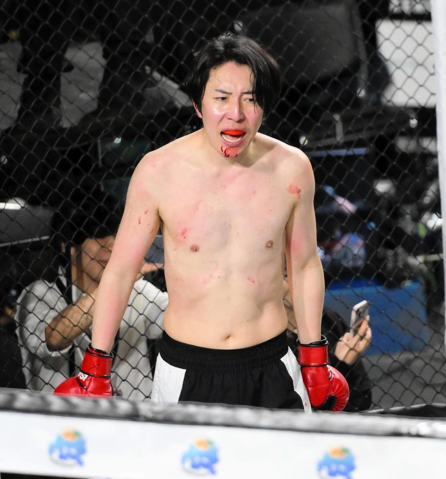 　勝利した西川将史（撮影・堀内翔）