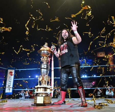 　優勝した斉藤レイ