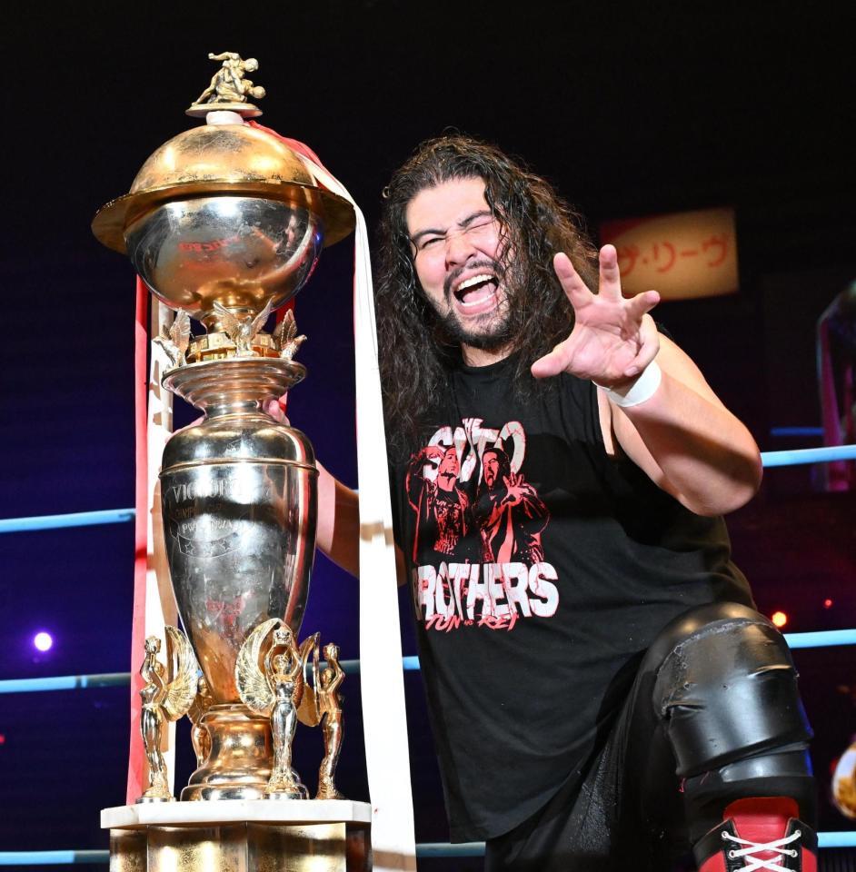 　優勝した斉藤レイ