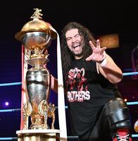 　優勝した斉藤レイ