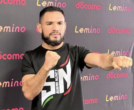 　公開練習を行ったエドアルド・ヌニェス