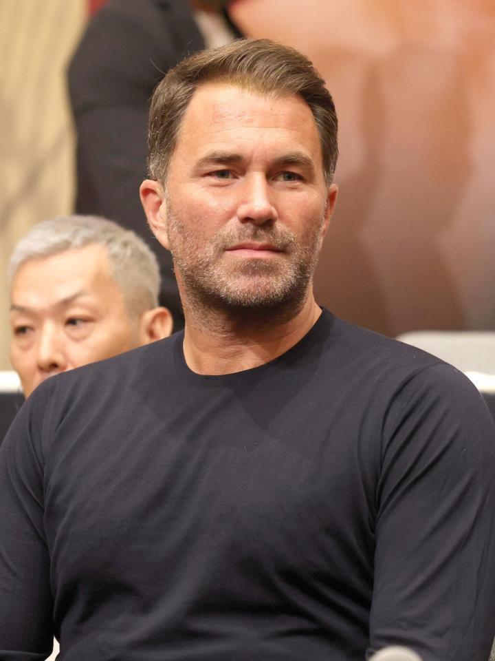 　会見に出席したエディー・ハーン氏（撮影・金田祐二）