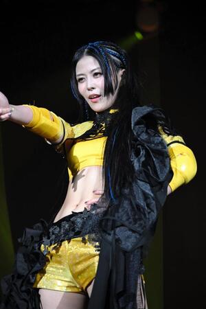 　播磨佑紀として、プロレスに限定復帰した相羽あいな　ⒸＳＴＡＲＤＯＭ（２５年５月３１日）