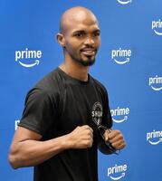 　那須川天心戦に向けて公開練習を行ったビクトル・サンティリャン