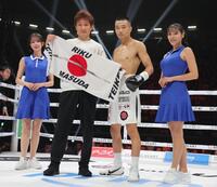 　ミシェル・バンケスに１回ＫＯ勝ちした増田陸（撮影・吉澤敬太）