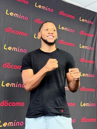 　公開練習でキレキレのパフォーマンスを披露した王者ブライアン・ノーマン