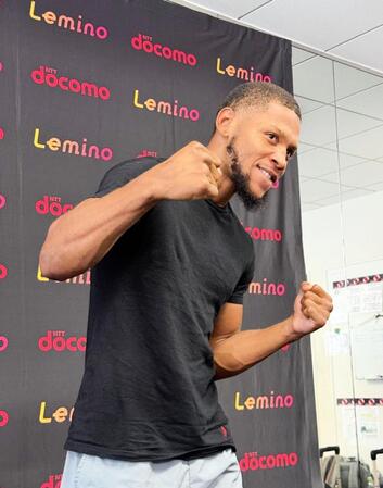 　公開練習でキレキレのパフォーマンスを披露した王者ブライアン・ノーマン