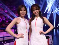 　ラウンドガール（撮影・佐々木彰尚）