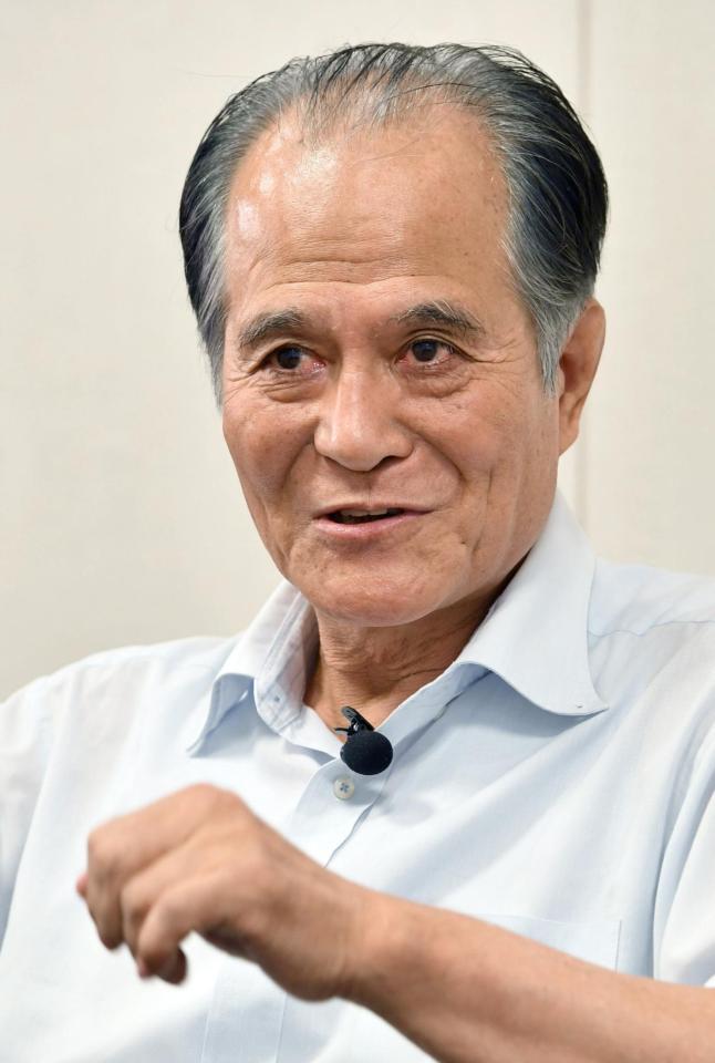 　山崎照朝さん＝２０２０年８月