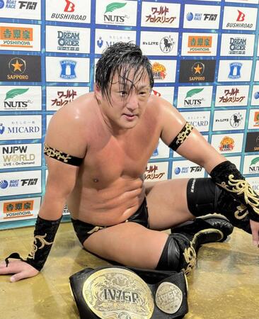 　死闘を制し、Ｇ１出場権を得て感慨に浸るタイチ
