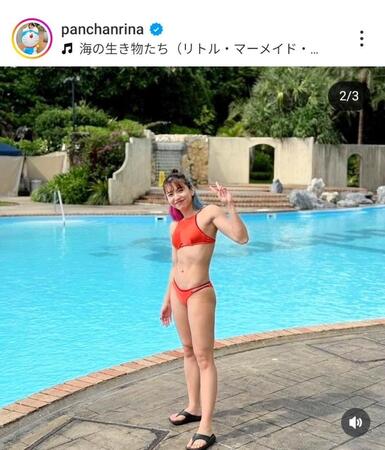 　ぱんちゃん璃奈のインスタグラム（＠ｐａｎｃｈａｎｒｉｎａ）から
