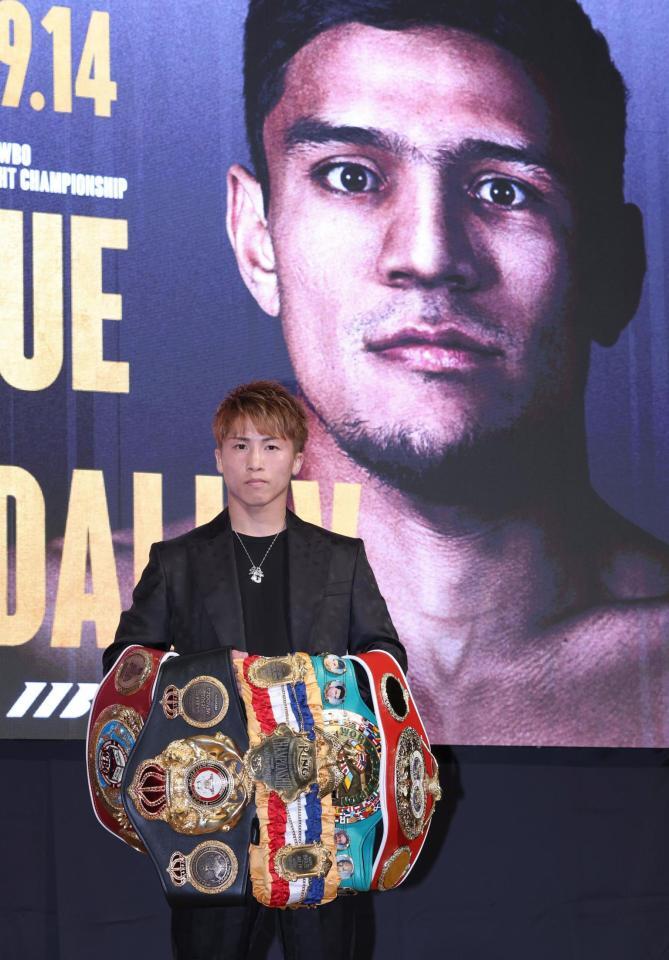 　ムロジョン・アフマダリエフとの対戦意意気込む井上尚弥（撮影・金田祐二）