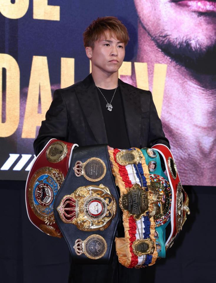 　ムロジョン・アフマダリエフ戦の意気込みを語った井上尚弥（撮影・金田祐二）