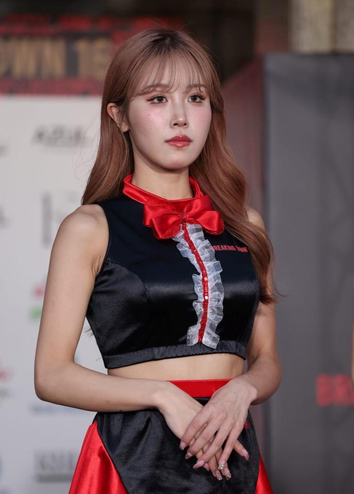 　４代目ブレイキングガールを務めるＨＡＲＵＫＡ（撮影・中田匡峻）