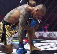 　野田蒼にＫＯ負けした村田将一（撮影・中田匡峻）