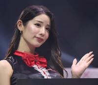 　４代目ブレイキングガールの蒼水天彩（撮影・中田匡峻）